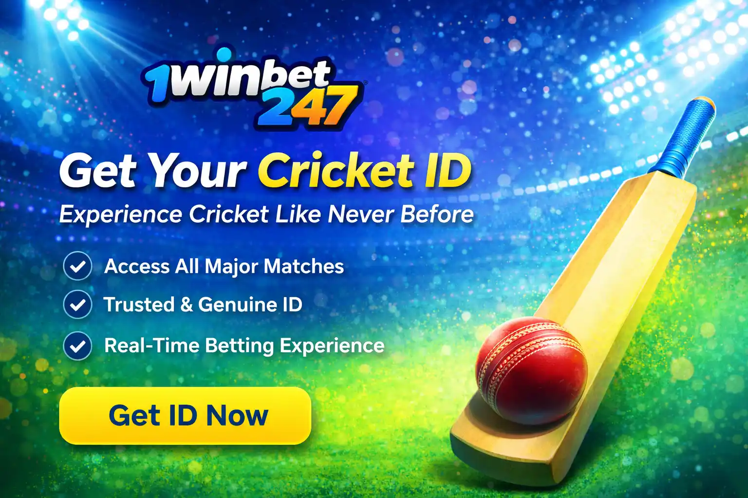 Get Your Cricket ID on 1Win