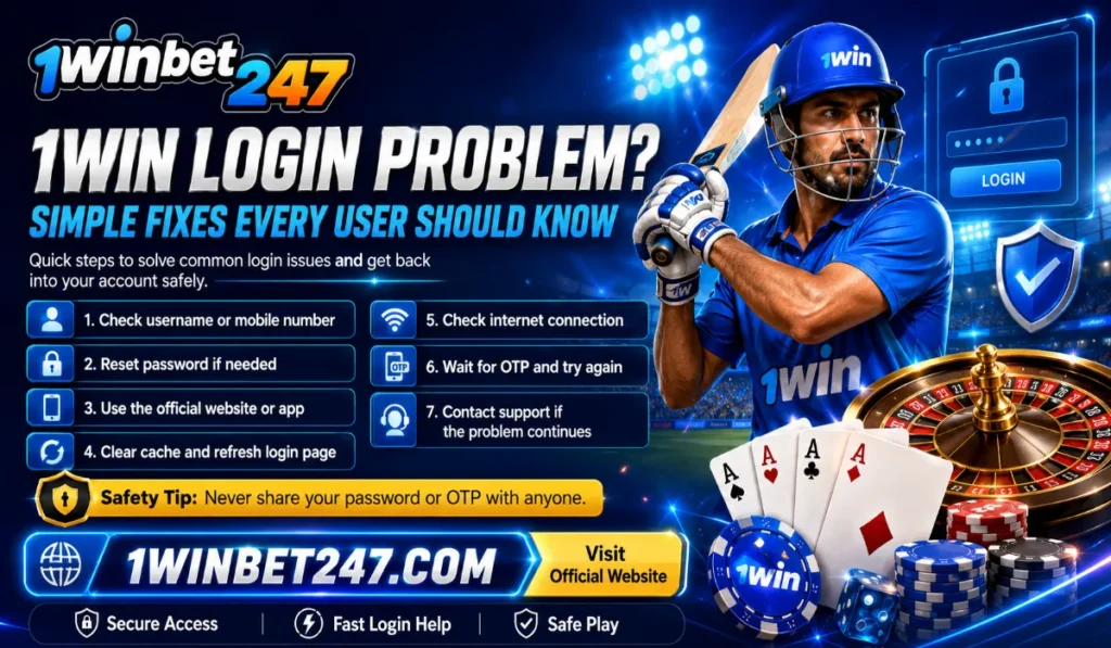 1Win Login Problem